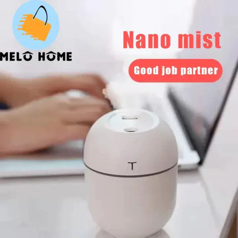 NANO SPRAY AIR HUMIDIFIER WITH LIGHTS USB MUTE AIR DIFFUSER LOTION FOR COUNTERTOP CUTE MINI PORTABLE ATOMIZER GIFT