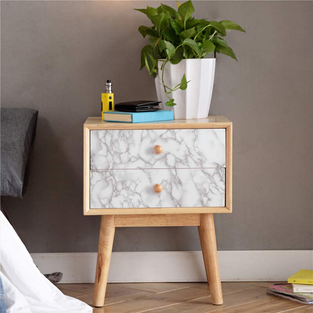 SELF ADHESIVE BLACK & WHITE MARBLE SHEET FOR KITCHEN / WATERPROOF ANTI OIL & HEAT RESISTANT WALLPAPER SHEET